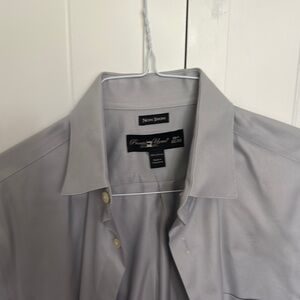 Pronto Uomo Gray Dress Shirt Classic Collar